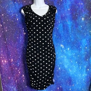 Enfocus Studio- Black Dress w/White Polka Dots 6